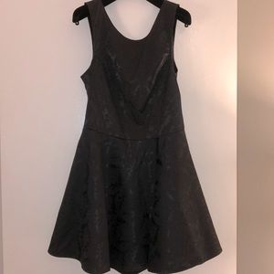 Black Jacquard Tank Dress